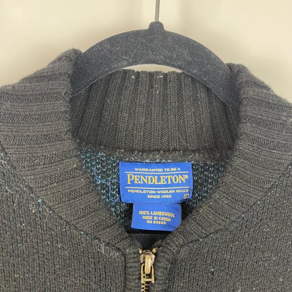 Pendleton Native Chief Joseph Pattern Cardigan Sweater Size Large *Flawed* Wool - Picture 5 of 8
